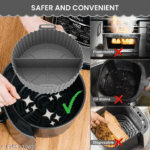 ⁦قالب سيليكون مقسم لجزئين لعمل وتسخين الطعام داخل الميكرويف او الايرفراير⁩ - الصورة ⁦3⁩