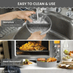 ⁦قالب سيليكون مقسم لجزئين لعمل وتسخين الطعام داخل الميكرويف او الايرفراير⁩ - الصورة ⁦2⁩