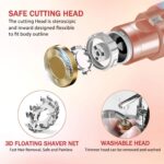 ⁦قلم ازالة شعر الوجة (فلاولس) بدون الم 2*1 بتصميم لامع - قابلة للشحن⁩ - الصورة ⁦7⁩