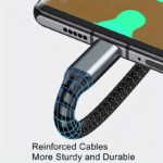 ⁦كابل شحن مضئ 3 *1  لنقل البيانات_ بقدرة 100 واط⁩ - الصورة ⁦3⁩