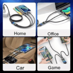 ⁦كابل شحن مضئ 3 *1  لنقل البيانات_ بقدرة 100 واط⁩ - الصورة ⁦11⁩