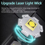 ⁦كشاف ليد ب 3 اوضاع اضاءة مختلفة مع خاصية الزوم و شاشة ليد رقمية بيو اس بي للشحن⁩ - الصورة ⁦6⁩