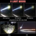 ⁦كشاف ليزر أبيض ديجيتال بخاصية الزوم وإضاءة طوارئ – بطارية ليثيوم⁩ - الصورة ⁦2⁩