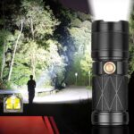 كشاف يدوي ب 5 اوضاع اضاءة مختلفة مع خاصية الزوم _ بيو اس بي للشحن