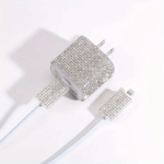 ⁦كفر حماية لشاحن وكابل وسلك الايفون تصميم جليتر لامع _ 5 قطع⁩ - الصورة ⁦8⁩