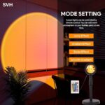 ⁦مصباح غروب الشمس بالوان ار جي بي برأس قابلة للفصل والدوران 180 درجة⁩ - الصورة ⁦6⁩