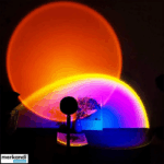 ⁦مصباح غروب الشمس بالوان ار جي بي برأس قابلة للفصل والدوران 180 درجة⁩ - الصورة ⁦3⁩