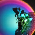 ⁦مصباح غروب الشمس بالوان ار جي بي برأس قابلة للفصل والدوران 180 درجة⁩ - الصورة ⁦10⁩