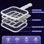 ⁦مضرب ناموس 2*1 استخدام يدوي أو ثابت مضيء بالأشعة البنفسجية يعمل بالشحن بيو اس بي⁩ - الصورة ⁦4⁩