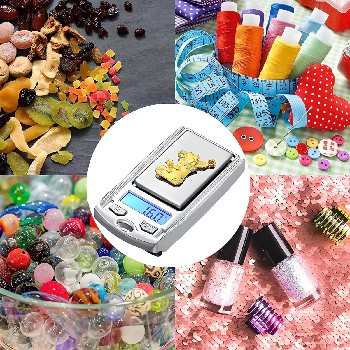 ⁦ميزان حساس ديجيتال ميني شكل مفتاح عربية للذهب والمجوهرات - 200 جرام⁩ - الصورة ⁦3⁩