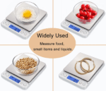 ⁦ميزان مطبخ ديجيتال لوزن 3 كيلو جرام- يعمل بالبطارية⁩ - الصورة ⁦8⁩