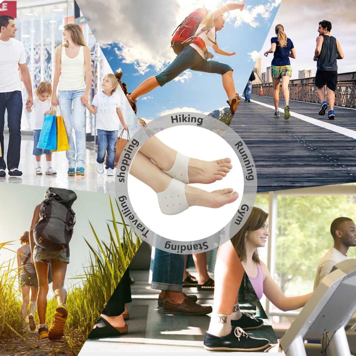 ⁦نعل كعب سيليكون طبي داخلي لزيادة الطول - 3.5 سم⁩ - الصورة ⁦5⁩