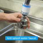 ⁦وصلة حنفية متحركة بدوران 360 درجة مزودة بفلتر داخلي ب 3 مستويات لتنظيم قوة ضخ المياه⁩ - الصورة ⁦4⁩