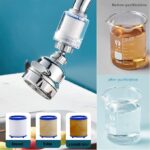 ⁦وصلة حنفية متحركة بدوران 360 درجة مزودة بفلتر داخلي ب 3 مستويات لتنظيم قوة ضخ المياه⁩ - الصورة ⁦5⁩