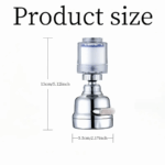 ⁦وصلة حنفية متحركة بدوران 360 درجة مزودة بفلتر داخلي ب 3 مستويات لتنظيم قوة ضخ المياه⁩ - الصورة ⁦10⁩