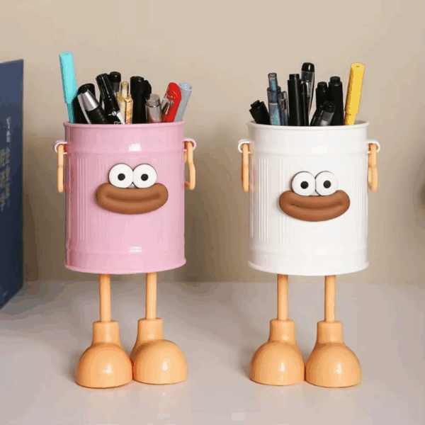حامل أقلام وأدوات مدرسية بتصميم كرتوني