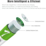 ⁦حجارة صغيرة الحجم قابلة لاعادة الشحن بيو اس بي رباعي للشحن _  4 قطع⁩ - الصورة ⁦6⁩