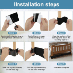 ⁦شريط حاجز مع سكوتش لاصق لمنع دخول الالعاب تحت الاثاث - 2 متر⁩ - الصورة ⁦6⁩