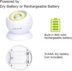 ⁦كشاف سينسور بقاعدة مغناطيسية للممرات والسلالم والدواليب - يعمل بالحجارة⁩ - الصورة ⁦6⁩