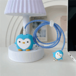 ⁦كفر حماية لشاحن وكابل وسلك الآيفون اشكال كرتونية مجسمة _ 4 قطع⁩ - الصورة ⁦8⁩