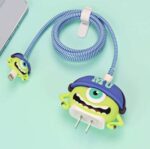 ⁦كفر حماية لشاحن وكابل وسلك الآيفون اشكال كرتونية مجسمة _ 4 قطع⁩ - الصورة ⁦11⁩