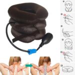 ⁦مخدة رقبة هوائية 3 طبقات مزودة بمنفاخ يدوي لدعم واسترخاء الرقبة⁩ - الصورة ⁦4⁩