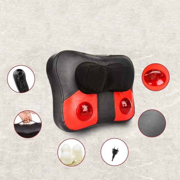 مخدة مساج للرقبة والظهر بنظامين تدليك مع ريموت تحكم