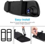 ⁦مرايا داخلية للسيارة بكاميرا  اتش دي 1080 مزدوجة بزاوية واسعة 170 للرؤية الليلية⁩ - الصورة ⁦6⁩