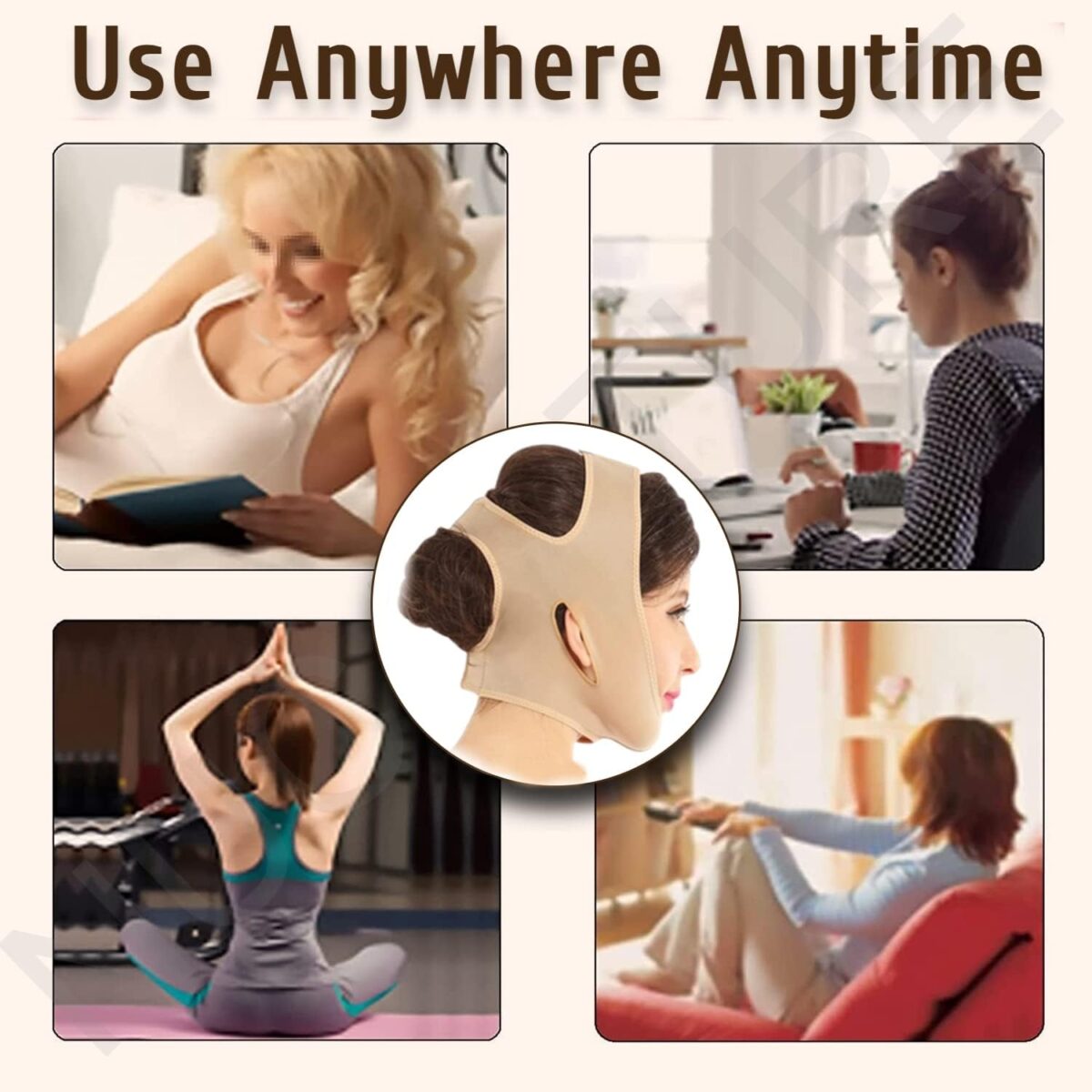 ⁦مشد وكورسيه شد الذقن المزدوجه لتنحيف وتحديد الوجه⁩ - الصورة ⁦3⁩