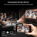 ⁦بروجكتور عرض العاب 2في1 بدقة فور كي يدعم مكبر الصوت مزود بذراعين تحكم⁩ - الصورة ⁦2⁩