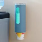 ⁦حامل أكواب بجزء شفاف للتعليق بجانب ديسبنسر الماء أو الحائط⁩ - الصورة ⁦3⁩