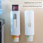 ⁦حامل أكواب بجزء شفاف للتعليق بجانب ديسبنسر الماء أو الحائط⁩ - الصورة ⁦4⁩