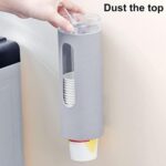 ⁦حامل أكواب بجزء شفاف للتعليق بجانب ديسبنسر الماء أو الحائط⁩ - الصورة ⁦6⁩