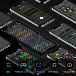 ⁦شاشة ليد مرنة قابلة للبرمجة بالموبايل بالوان ار جي بي لنوافذ السيارة مع ريموت تحكم عن بعد⁩ - الصورة ⁦5⁩