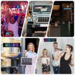 ⁦شاشة ليد مرنة قابلة للبرمجة بالموبايل بالوان ار جي بي لنوافذ السيارة مع ريموت تحكم عن بعد⁩ - الصورة ⁦7⁩