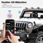 ⁦شاشة ليد مرنة قابلة للبرمجة بالموبايل بالوان ار جي بي لنوافذ السيارة مع ريموت تحكم عن بعد⁩ - الصورة ⁦8⁩