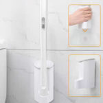 ⁦فرشة تواليت مع 8 رؤوس تنظيف قابلة للفصل للاستخدام مره واحده فقط⁩ - الصورة ⁦6⁩