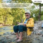 ⁦كرسي رحلات محمول قابل للطي مع مساند للذراعين وجيوب تخزين وحامل أكواب⁩ - الصورة ⁦10⁩