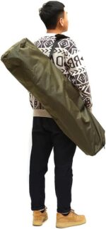 ⁦كرسي رحلات محمول قابل للطي مع مساند للذراعين وجيوب تخزين وحامل أكواب⁩ - الصورة ⁦8⁩