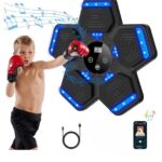 لعبة بوكسينج الموسقية مع ليد تعمل بالبلوتوث تثبت علي الحائط