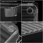 ⁦مجموعة منظمات أكريليك شفافة  8 قطع بمقاسات مختلفة لتنظيم الأدراج⁩ - الصورة ⁦3⁩