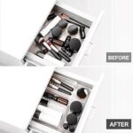 ⁦مجموعة منظمات أكريليك شفافة  8 قطع بمقاسات مختلفة لتنظيم الأدراج⁩ - الصورة ⁦6⁩