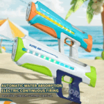 ⁦مسدس مياه باضاءه ليد ملونه مزود بخاصية الشفط التلقائي يعمل بالبطارية⁩ - الصورة ⁦3⁩