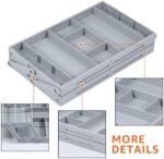 ⁦منظم أدراج  2 دور  قابل للطي والسحب لتنظيم الاكسسورات⁩ - الصورة ⁦4⁩