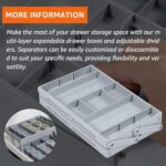 ⁦منظم أدراج  2 دور  قابل للطي والسحب لتنظيم الاكسسورات⁩ - الصورة ⁦6⁩