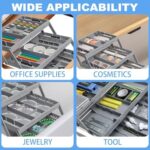 ⁦منظم أدراج  2 دور  قابل للطي والسحب لتنظيم الاكسسورات⁩ - الصورة ⁦7⁩