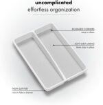 ⁦منظم لدرج المطبخ مقسم 2 خانة سيليكون من الداخل لتنظيم المعالق والشوك⁩ - الصورة ⁦6⁩