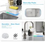 ⁦موزع صابون 2 فى 1 يدوى مع حامل إسفنجة مدمج بقاعدة اكليريك للمطبخ⁩ - الصورة ⁦5⁩