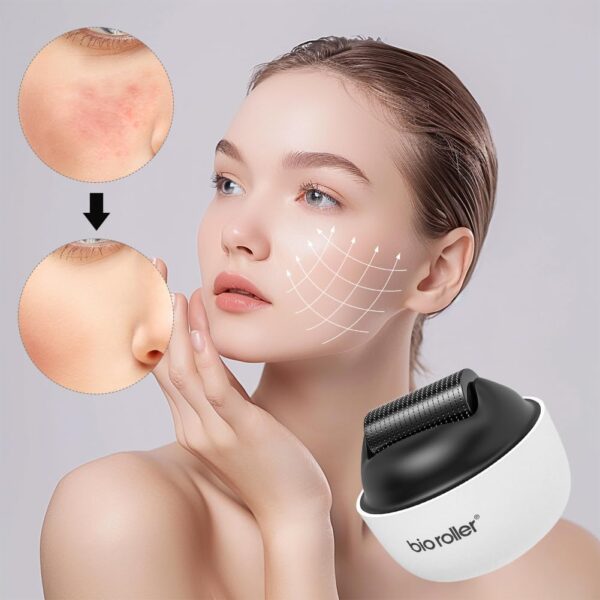 بكرة ديرما رولر مقاس  0.50 مم لتحفيز إنتاج الكولاجين وعلاج آثار الندبات