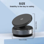 ⁦حامل موبايل دوار 360 درجة مزود بقاعدة شفط للتثبيت علي تابلوه السيارة⁩ - الصورة ⁦6⁩